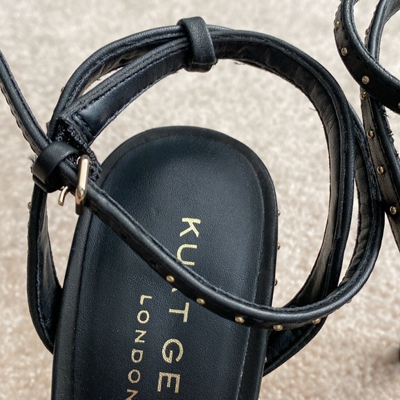 Kurt Geiger Black Strappy Heels SZ 38 - Picture 9 of 9